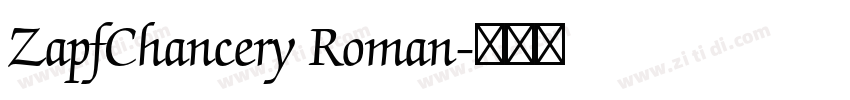 ZapfChancery Roman字体转换